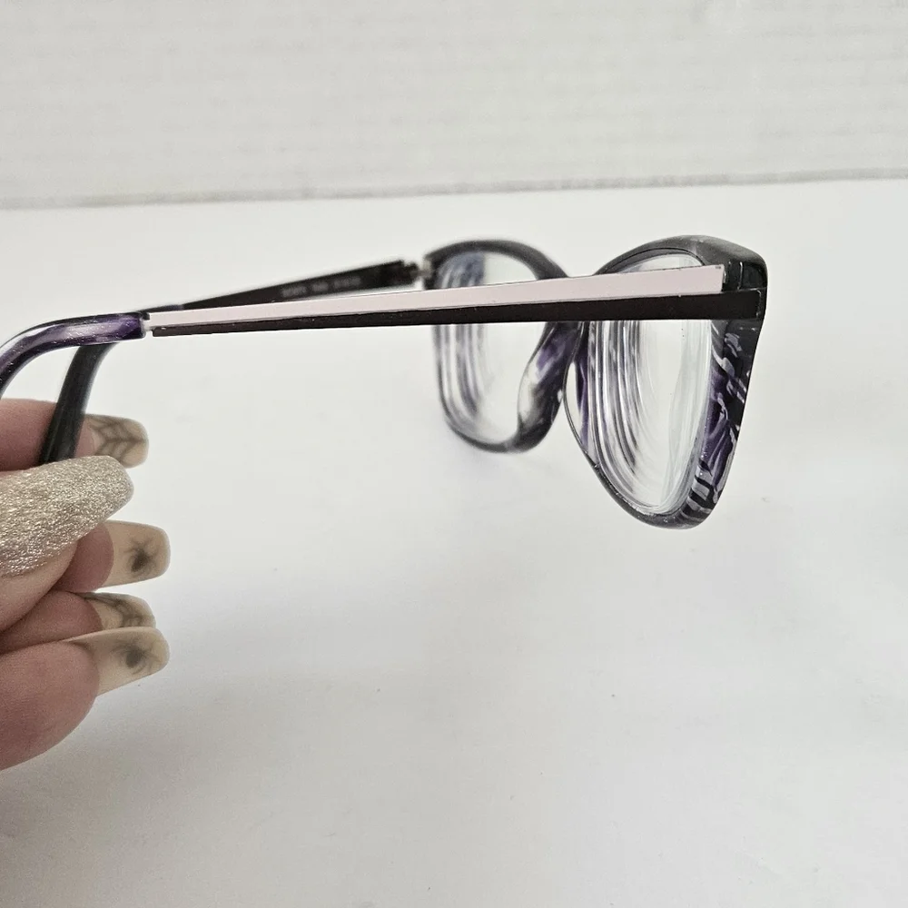 Mizyake Couture MC 4239 purple stainless‎ steel eyeglass frames
